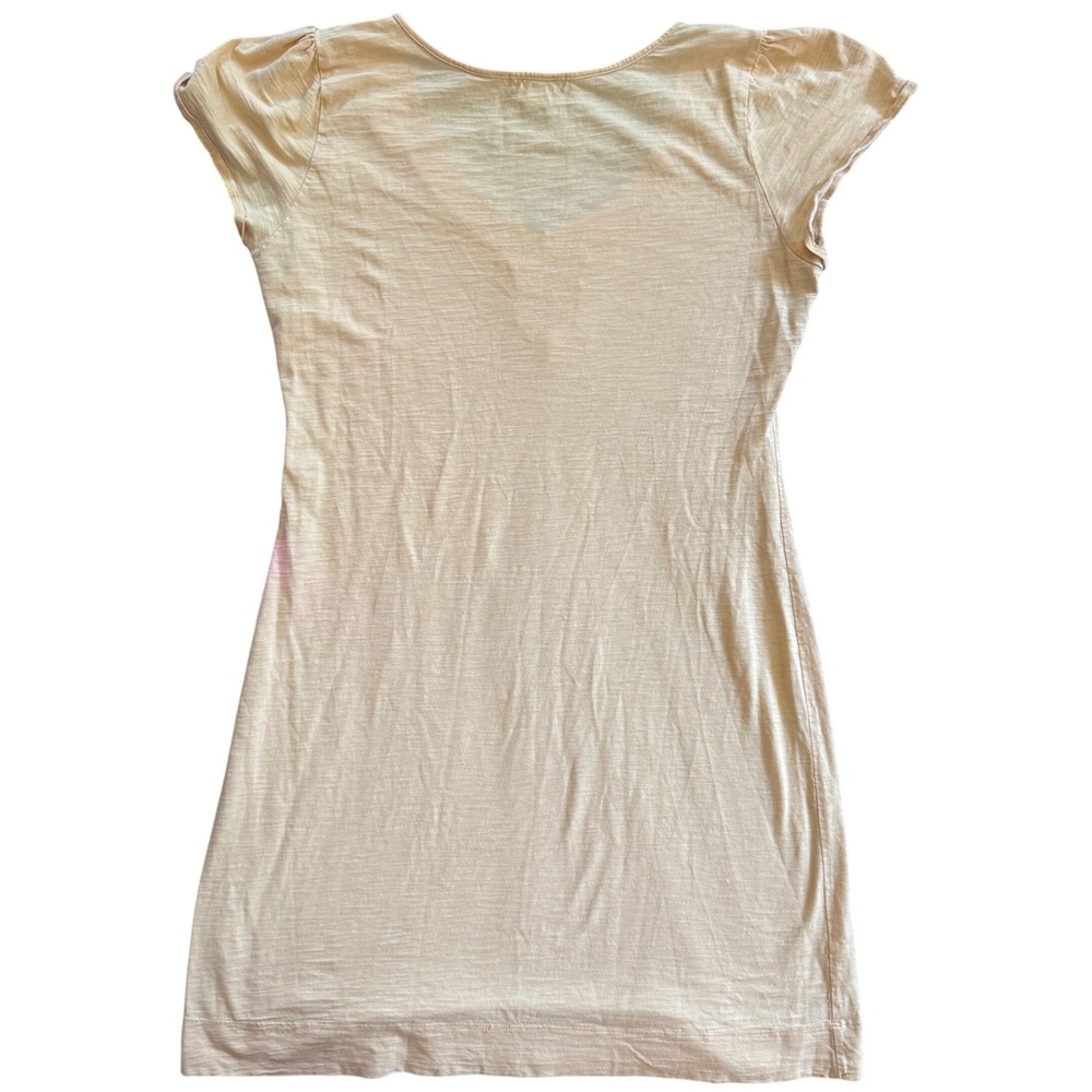 Banana Republic‎ 100% Cotton Yellow Embroidered V-Neck Dress Size M Summer 2011 - Picture 2 of 8